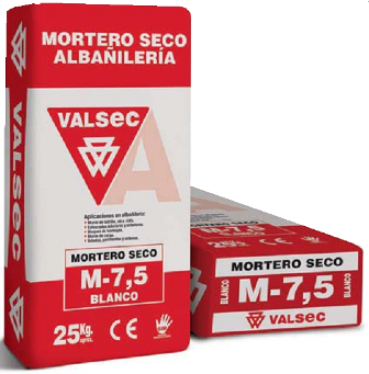 Mortero seco M-7,5 saco 25kg